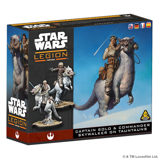 Star Wars Legion - Captain Solo and Commander Skywalker on Tauntauns