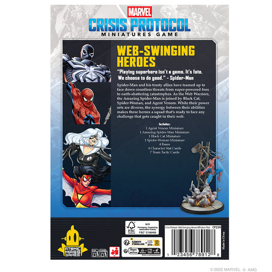 Marvel Crisis Protocol - Web-Swinging  Heroes Affiliation Pack