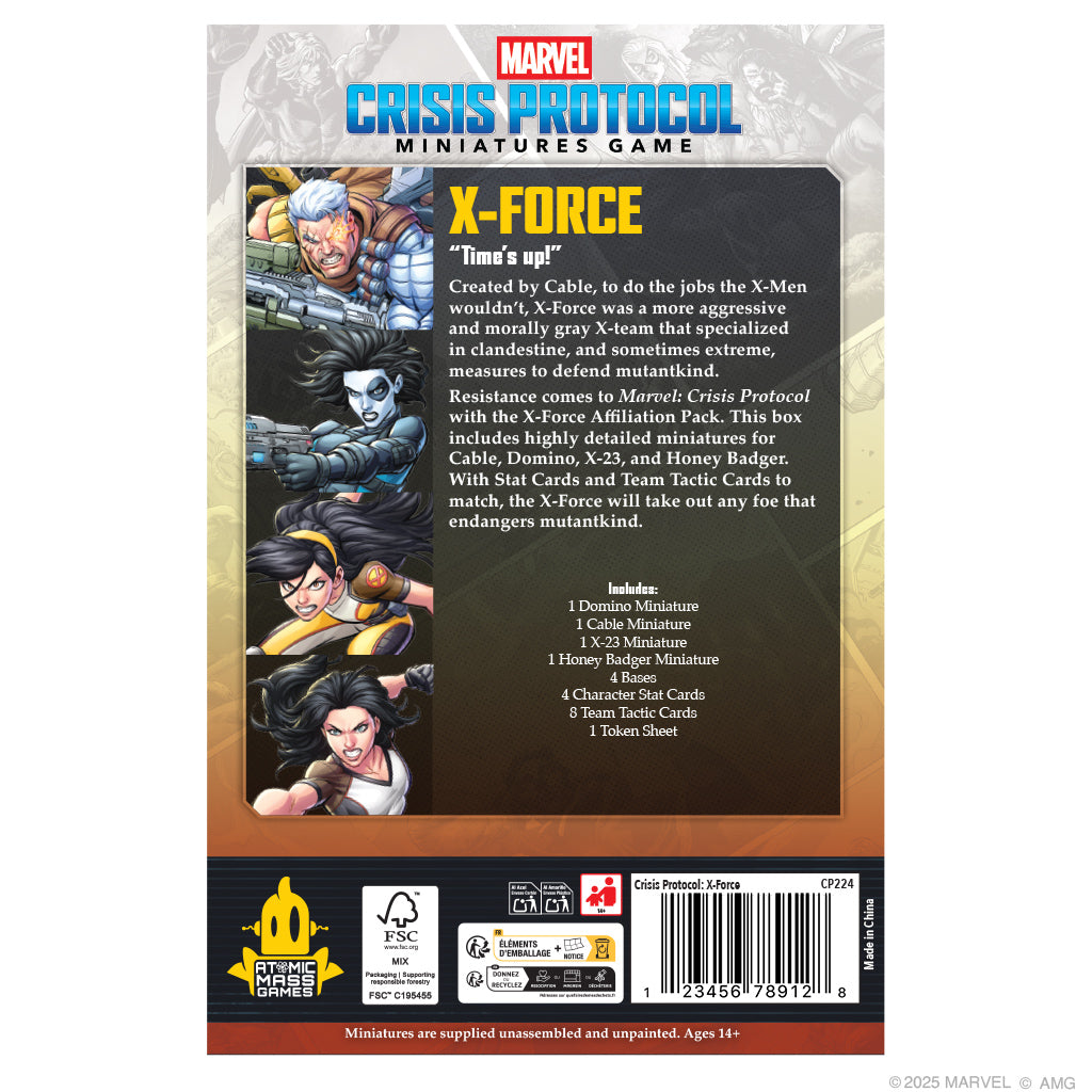 MARVEL Crisis Protocol - X-Force Affiliation Pack