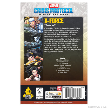 MARVEL Crisis Protocol - X-Force Affiliation Pack
