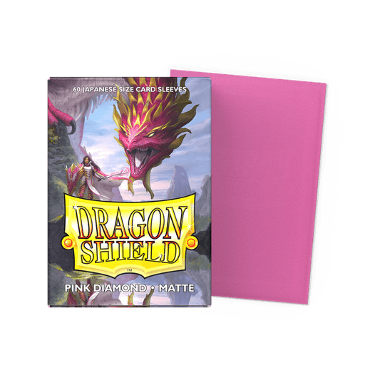 Dragon Shield - Pink Diamond, Matte Sleeves - Japanese Size