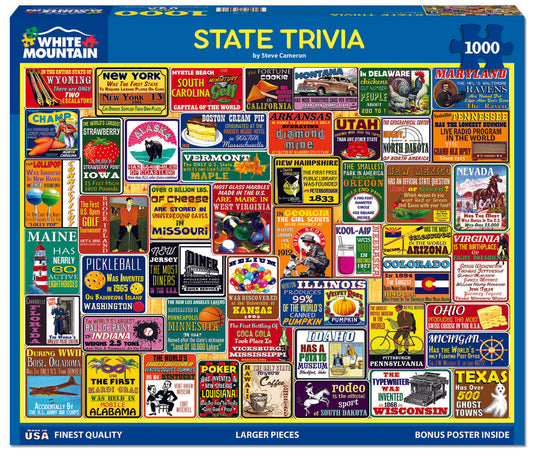 White Mountain Puzzles - State Trivia