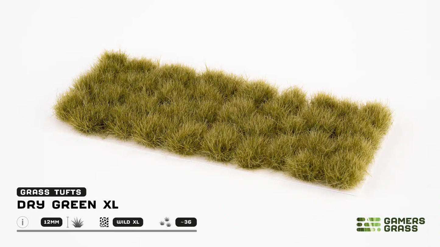 Dry Green XL 12mm Wild Grass Tufts