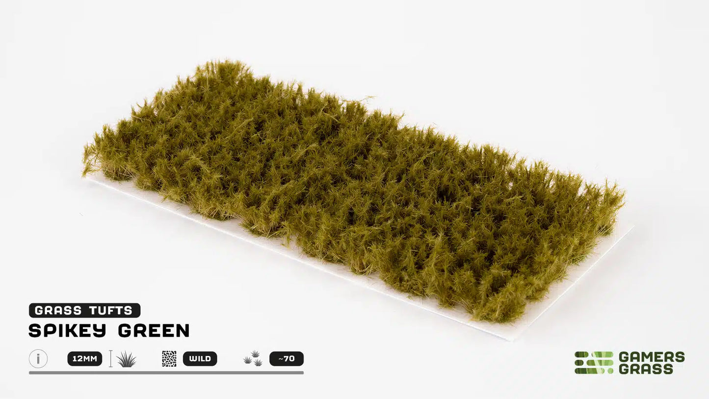 Spikey Green XL 12mm Wild Grass Tufts