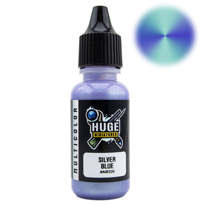 Huge Miniatures - Silver Blue Multicolor Paint