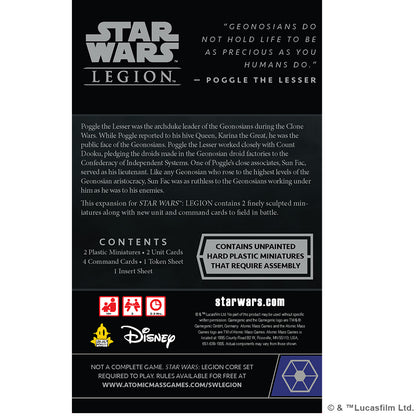 Star Wars Legion - Sun Fac and Poggle the Lesser Operative and Commander Expansion