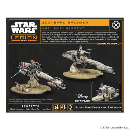 Star Wars Legion - Jedi General on BARC Speeder
