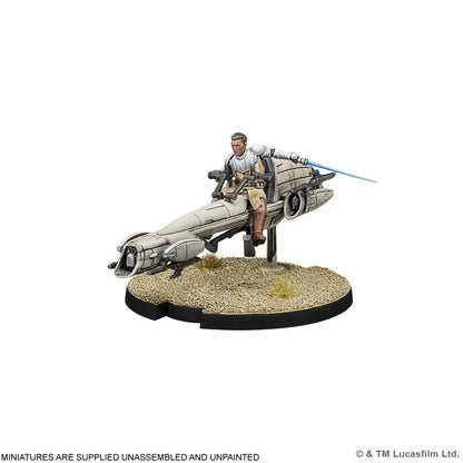 Star Wars Legion - Jedi General on BARC Speeder