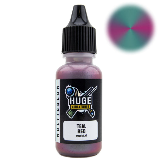 Huge Miniatures - Teal Red Multicolor Paint