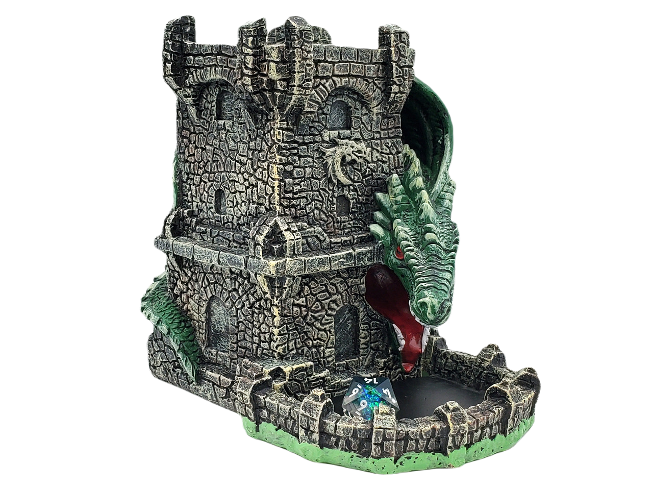 Dragon's Fury Dice Tower - Green Dragon