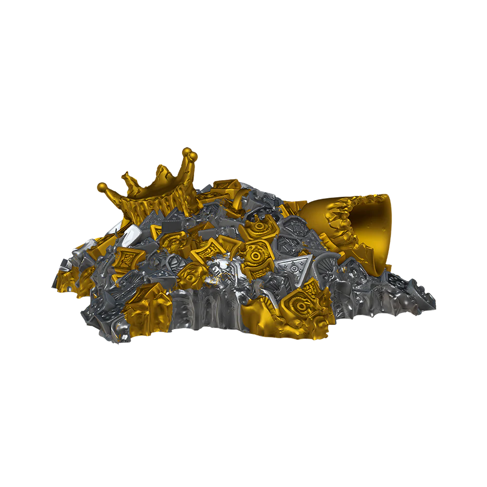 D&D Nolzur’s Marvelous Miniatures: W04 - Gold Dragon Wyrmling & Small Treasure Pile