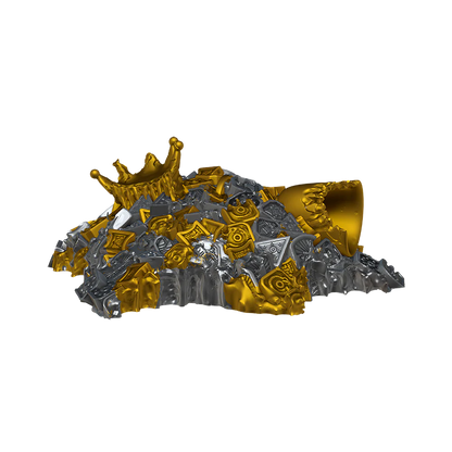 D&D Nolzur’s Marvelous Miniatures: W04 - Gold Dragon Wyrmling & Small Treasure Pile