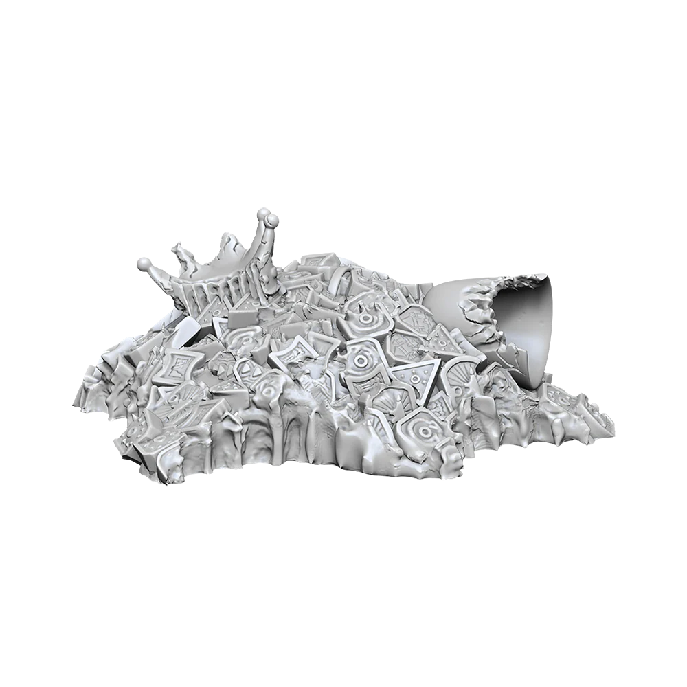 D&D Nolzur’s Marvelous Miniatures: W04 - Gold Dragon Wyrmling & Small Treasure Pile