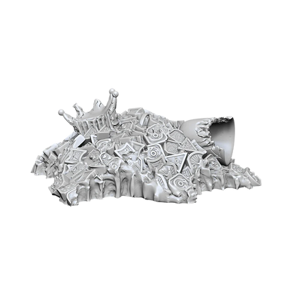 D&D Nolzur’s Marvelous Miniatures: W04 - Gold Dragon Wyrmling & Small Treasure Pile