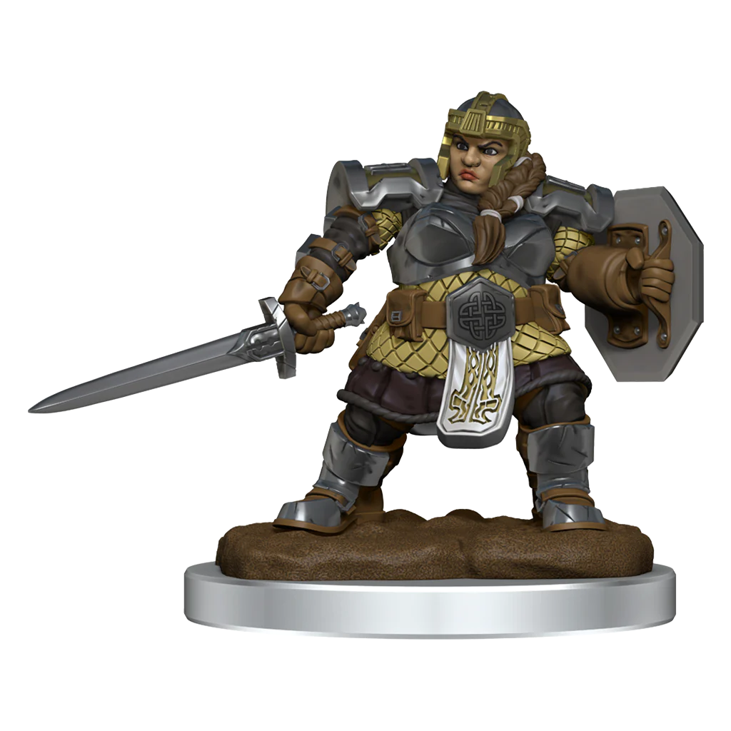 D&D Nolzur’s Marvelous Miniatures: W16 - Dwarf Female Fighter