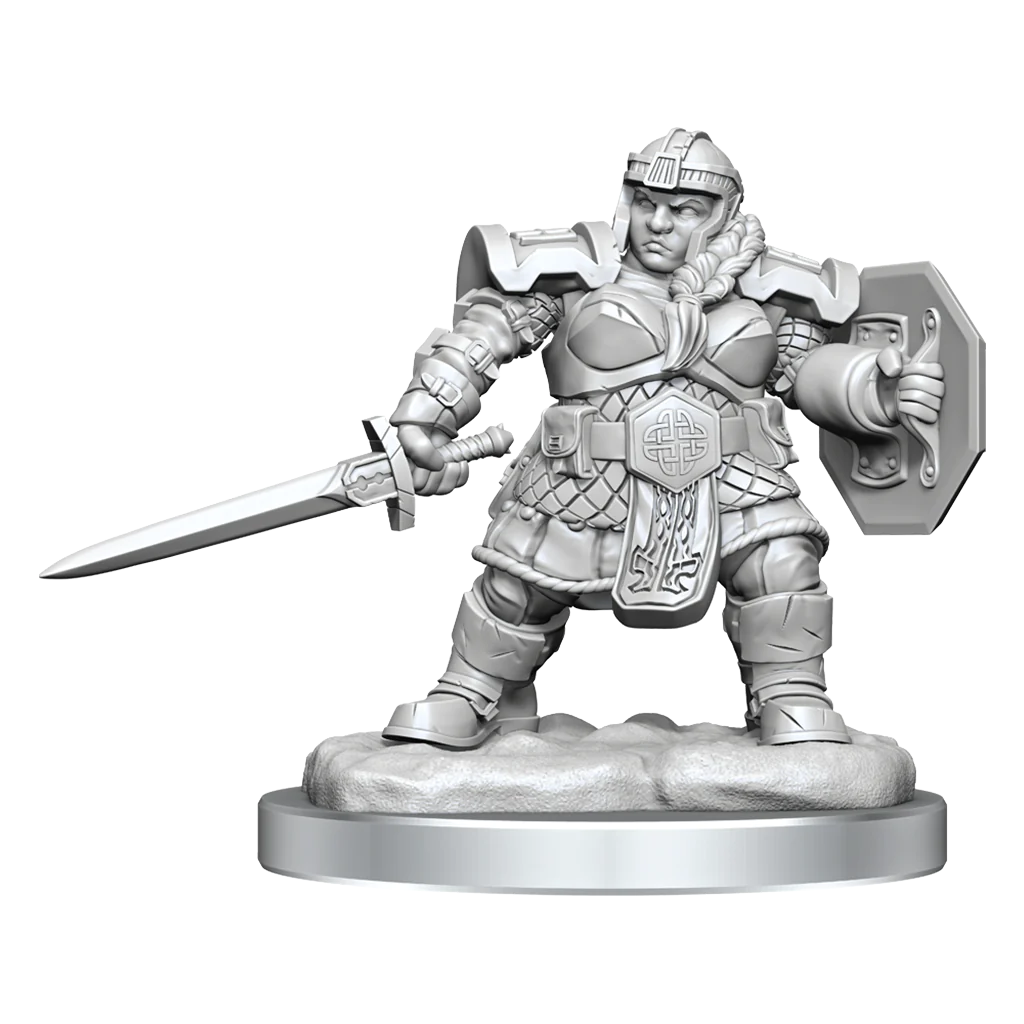 D&D Nolzur’s Marvelous Miniatures: W16 - Dwarf Female Fighter