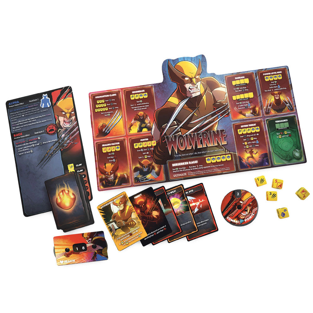 Marvel Dice Throne: X-Men Box 1 Fighters (Iceman, Psylocke, Storm, and Wolverine)