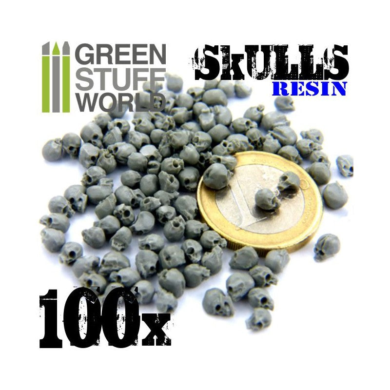 Green Stuff World - 100x Resin Skulls