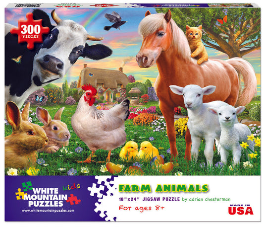 White Mountain Farm Animals Puzzle
