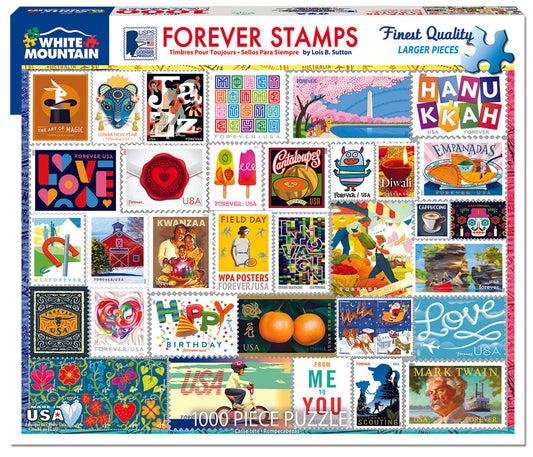 White Mountain Puzzle - Forever Stamps
