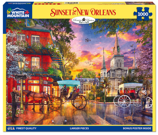 White Mountain Sunset in New Orleans Puzzle