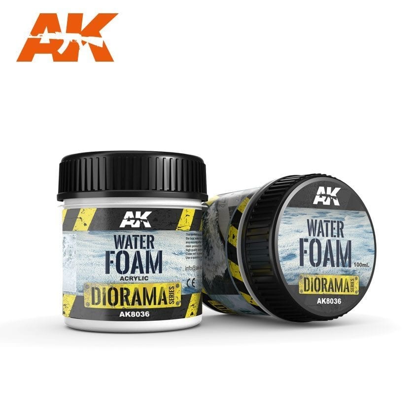 AK-Interactive: (Texture) WATER FOAM - 100ml (Acrylic)