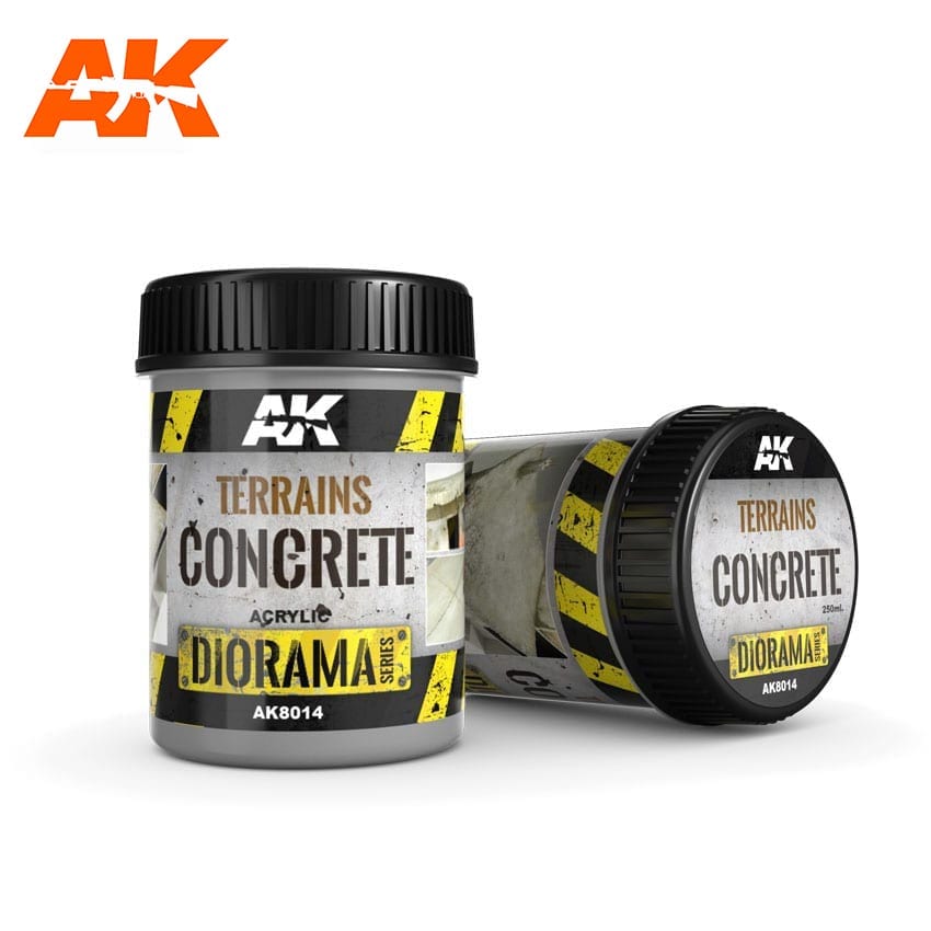 AK-Interactive: (Texture) TERRAINS CONCRETE - 250ml (Acrylic)