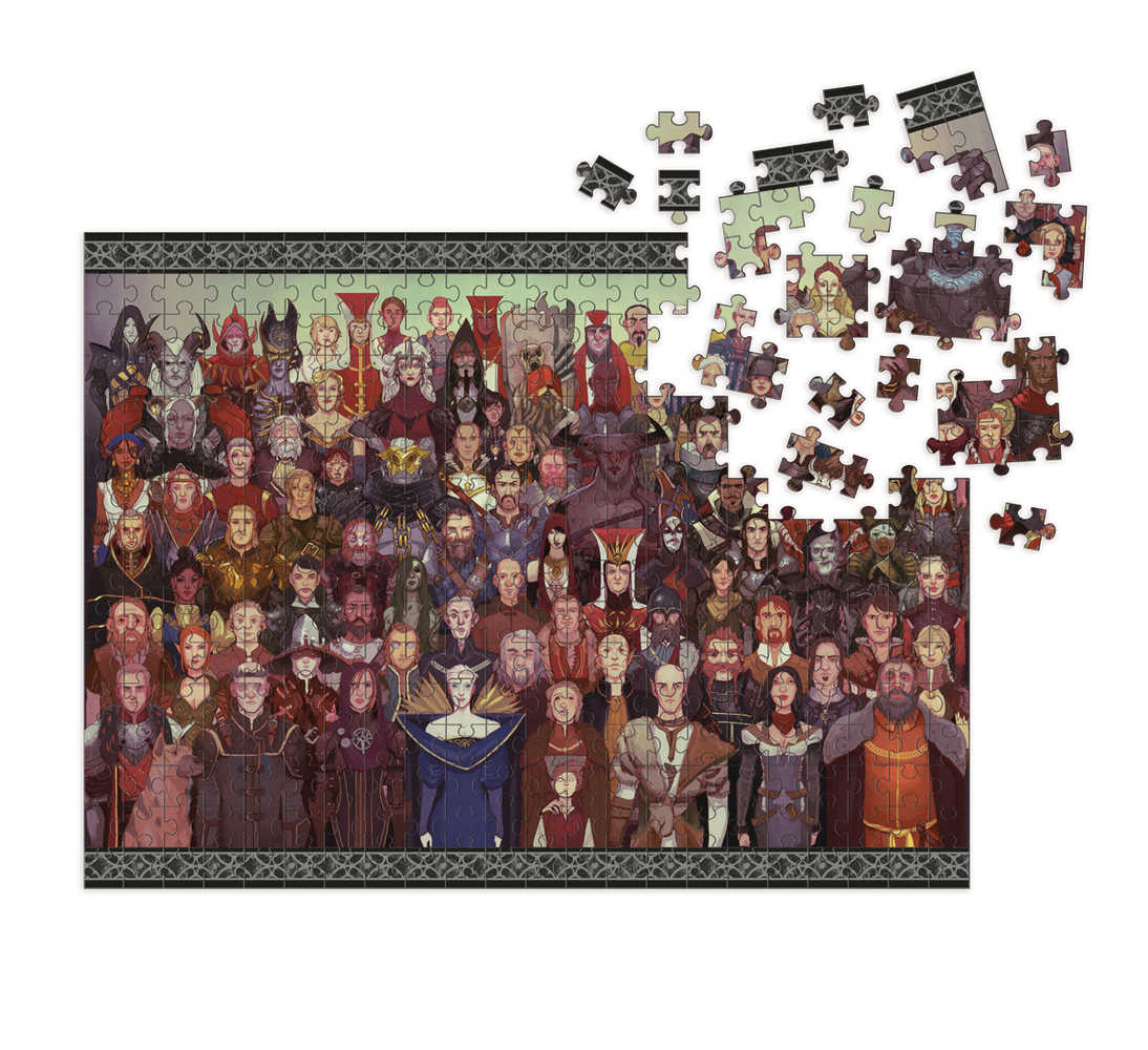 Dragon Age Cast Of Thousands 1000 Pc Deluxe Puzzle