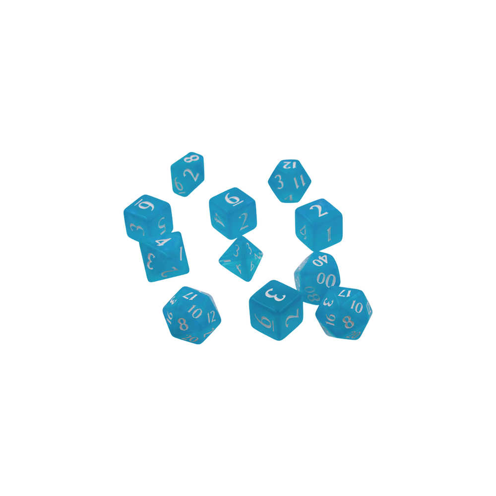Eclipse Poly 11 Dice Set Sky Blue