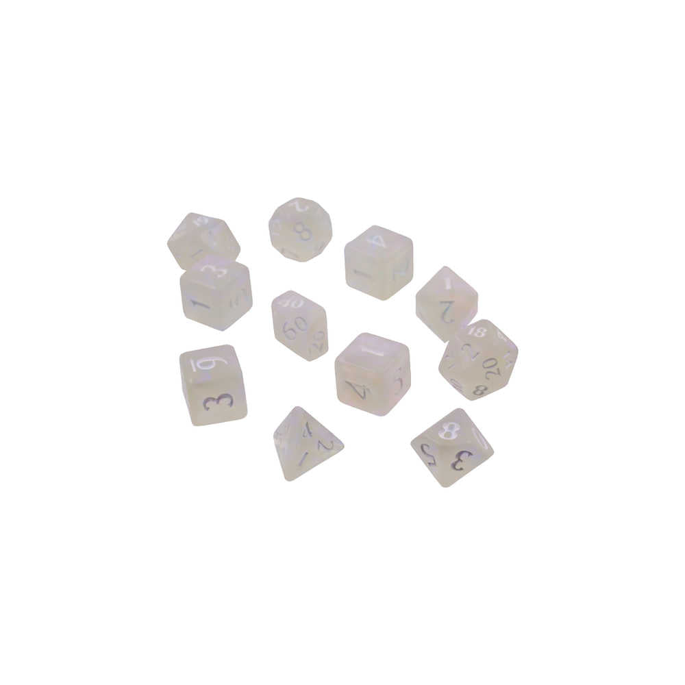 Eclipse Poly 11 Dice Set Arctic White