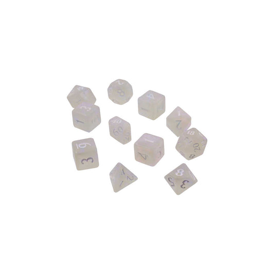 Eclipse Poly 11 Dice Set Arctic White