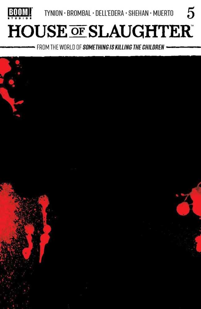 House Of Slaughter #5 Cover C Blank Sketch Variant