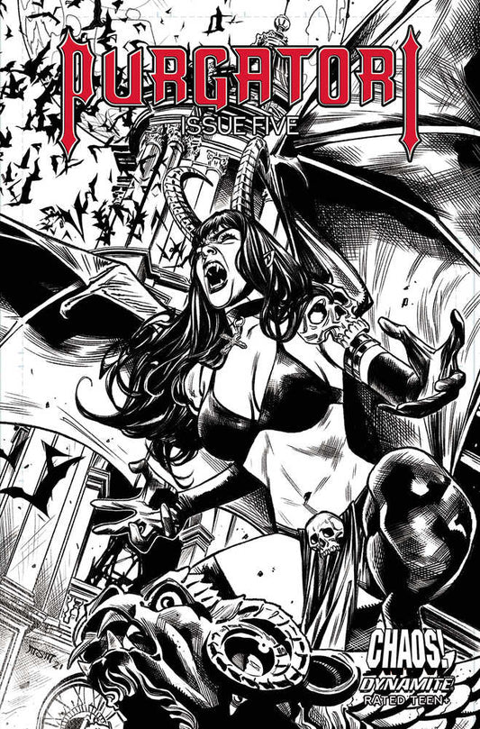 Purgatori #5 Cover E 10 Copy Variant Edition Sta Maria Black & White