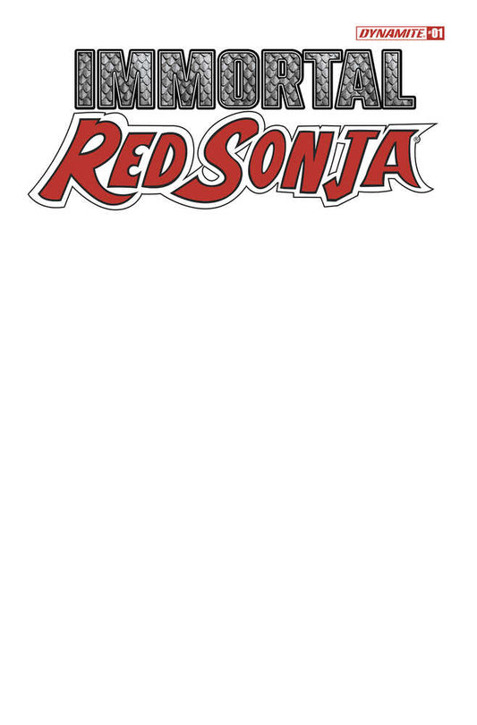 Immortal Red Sonja #1 Cover F Blank Authentix
