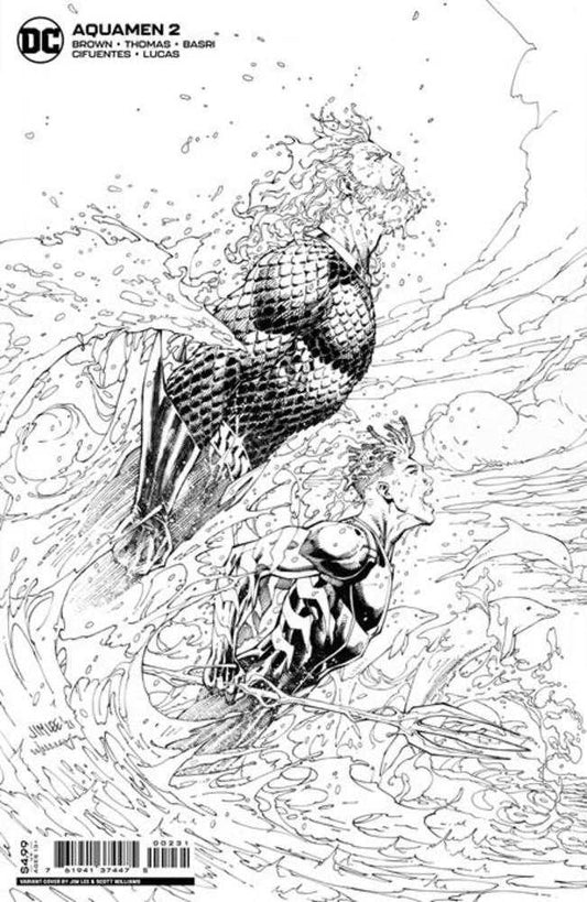 Aquamen #2 Cover C Jim Lee Over Ship Card Stock Variant