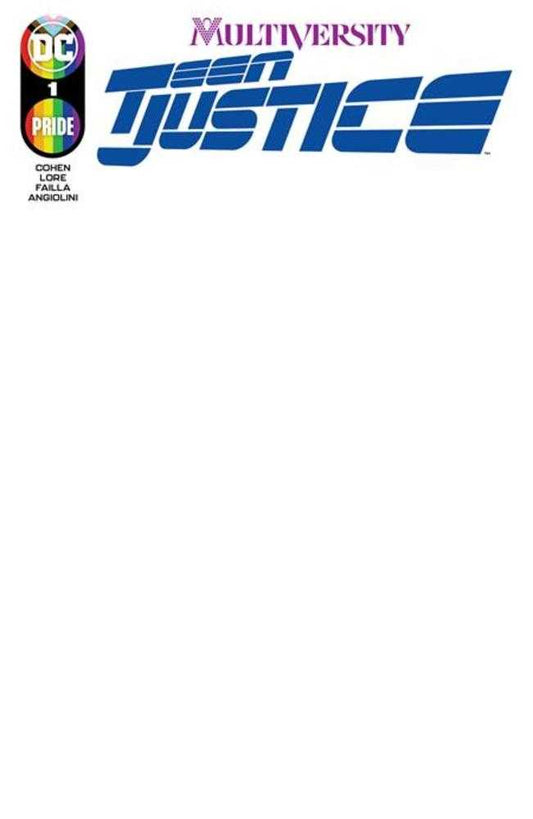 Multiversity Teen Justice #1 (Of 6) Cover D Blank Card Stock Variant