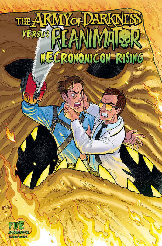 Aod vs Reanimator Necronomicon Rising #5 Cover A Fleecs