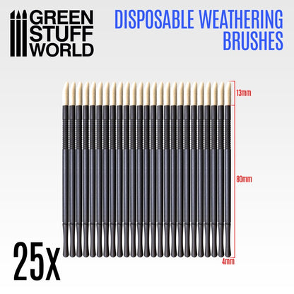 Green Stuff World - Disposable Weathering Brushes