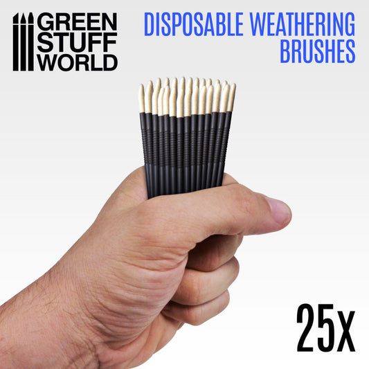 Green Stuff World - Disposable Weathering Brushes