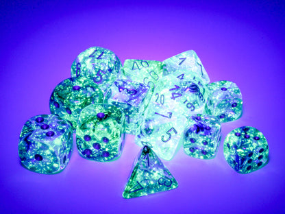 Chessex - Nebula Oceanic/Gold Polyhedral 7-Die Set