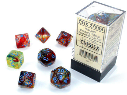 Chessex - Nebula Primary/Blue Polyhedral 7-Die Set