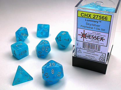 Chessex - Luminary Sky/Silver