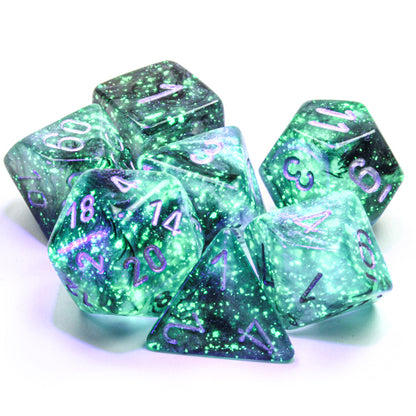 Chessex - Borealis Light Smoke/Silver Polyhedral 7-Die Set