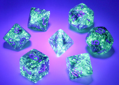 Chessex - Borealis Light Smoke/Silver Polyhedral 7-Die Set