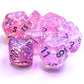 Chessex - Borealis Pink/Silver Polyhedral 7-Die Set