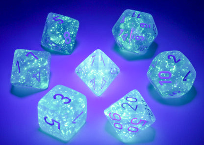 Chessex - Borealis Sky Blue/White Polyhedral 7-Die Set