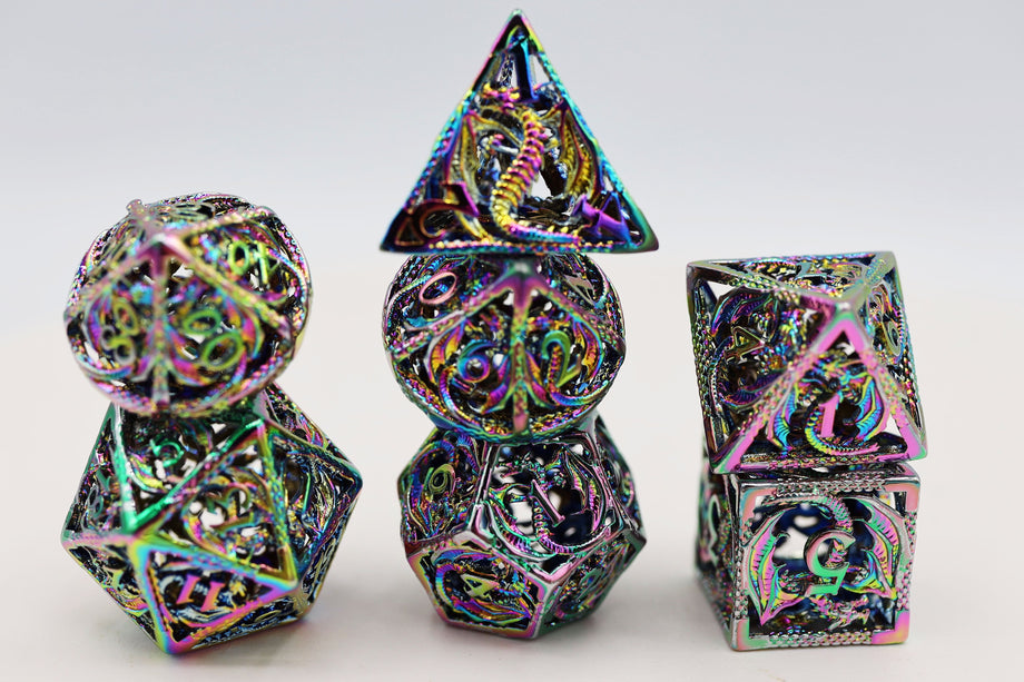 Hollow Mystic RPG Metal Dice Set