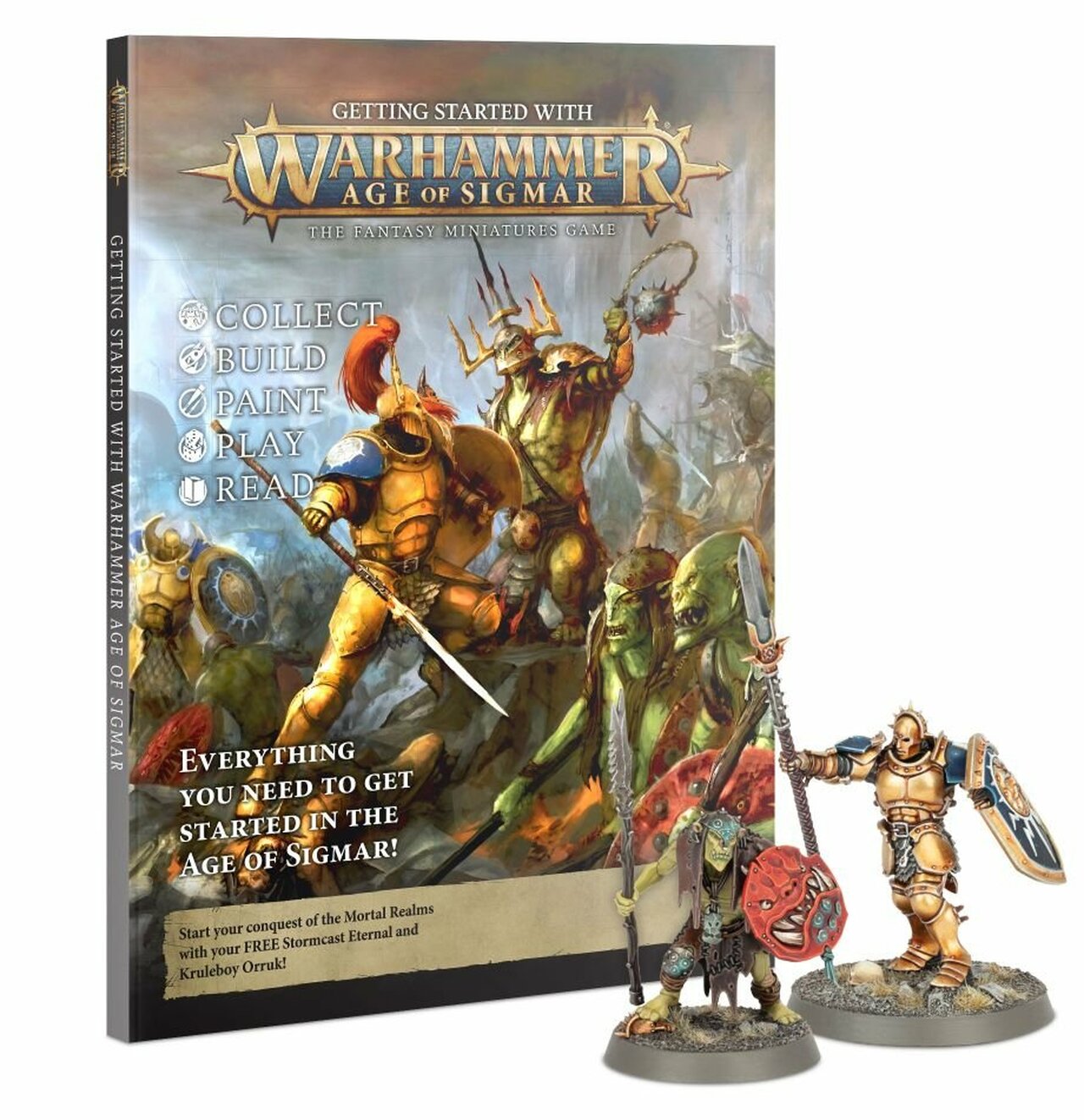 AOS - Age of Sigmar: Getting Started Magazine and Figures