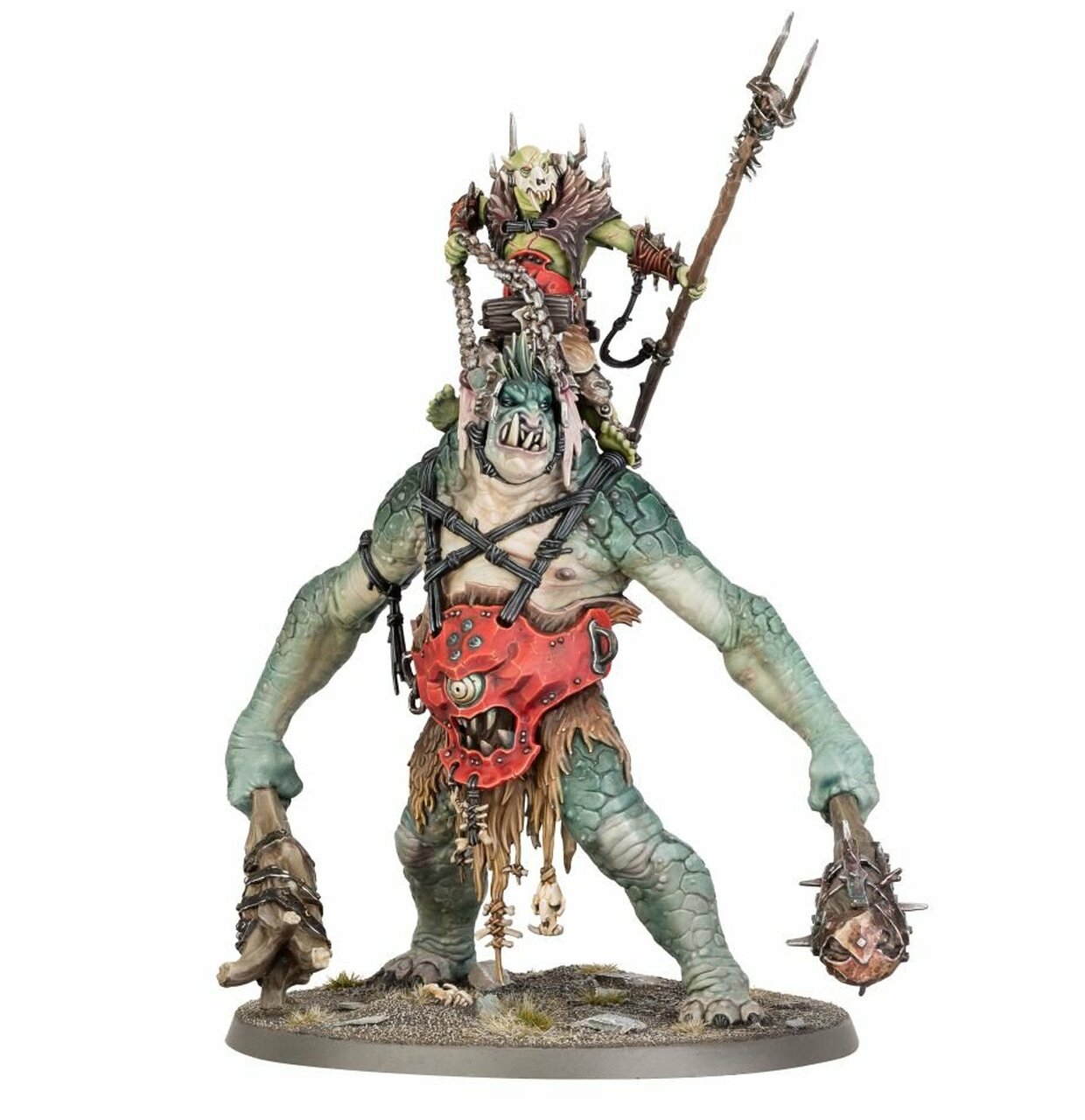 AOS - Orruk Warclans: Breaka-Boss On Mirebrute Troggoth