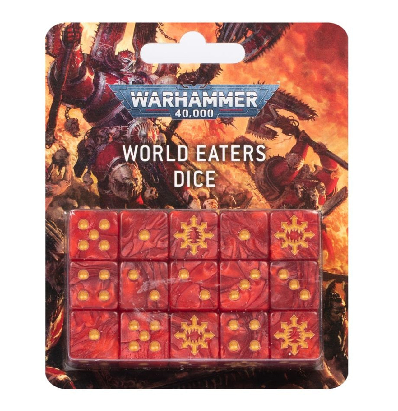 40K - World Eaters, Dice Set